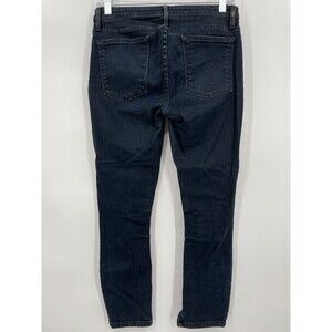 HELMUT LANG Mid Rise Stretch Moto Ankle Zip Skinny Jeans Size 28